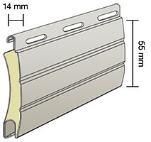 55mm Alu-Lamelle für Rolltore